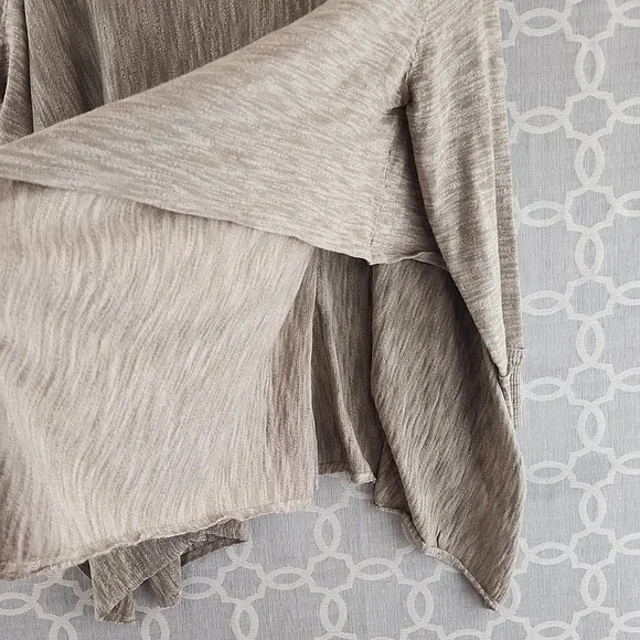 Knox Rose Crew Neck Brown Poncho Sweater Women's  S/M - Picture 6 of 8